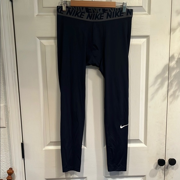 Nike Men's Black Compression Pants - Picture 1 of 6